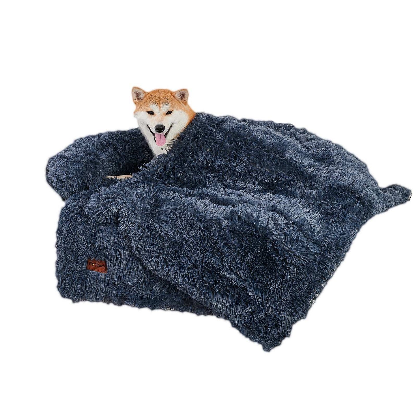 Dog Couch Bed Mat - Fluffy with Blanket - Purrfect Pet Haven