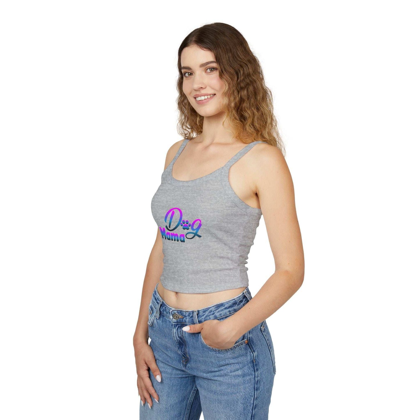 Dog Mama - Spaghetti Strap Tank Top - Purrfect Pet Haven