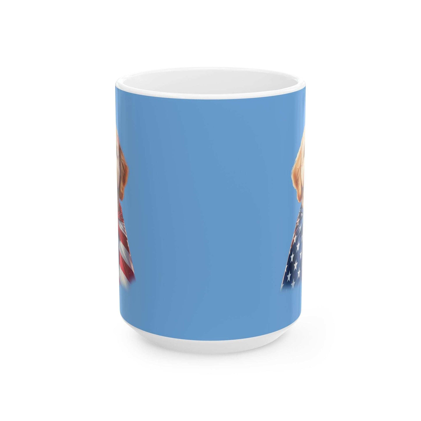 Patriotic Goldendoodle Dog Ceramic Mug - 11oz & 15oz - Purrfect Pet Haven