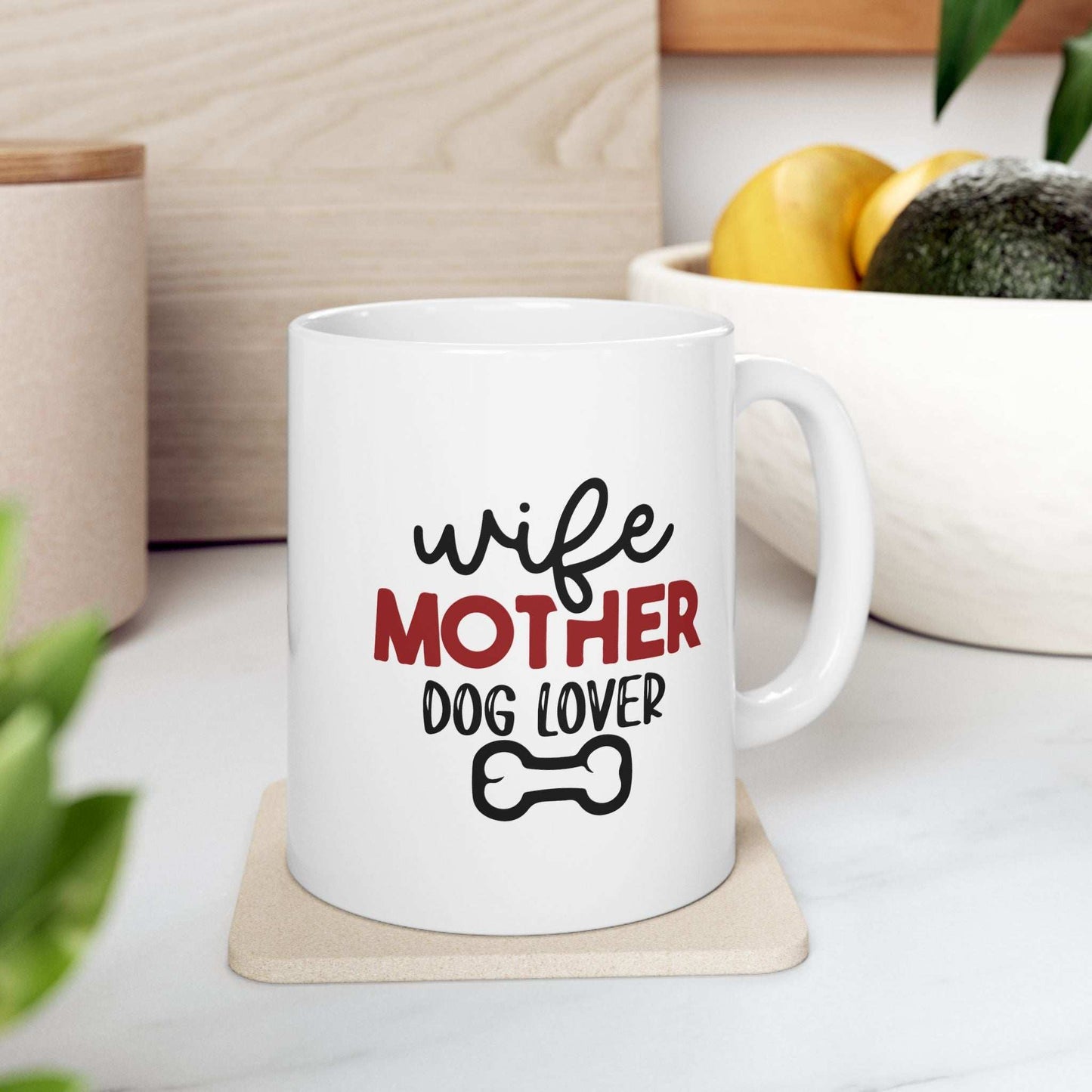 Wife Mother Dog Lover - Ceramic Mug - Purrfect Pet Haven