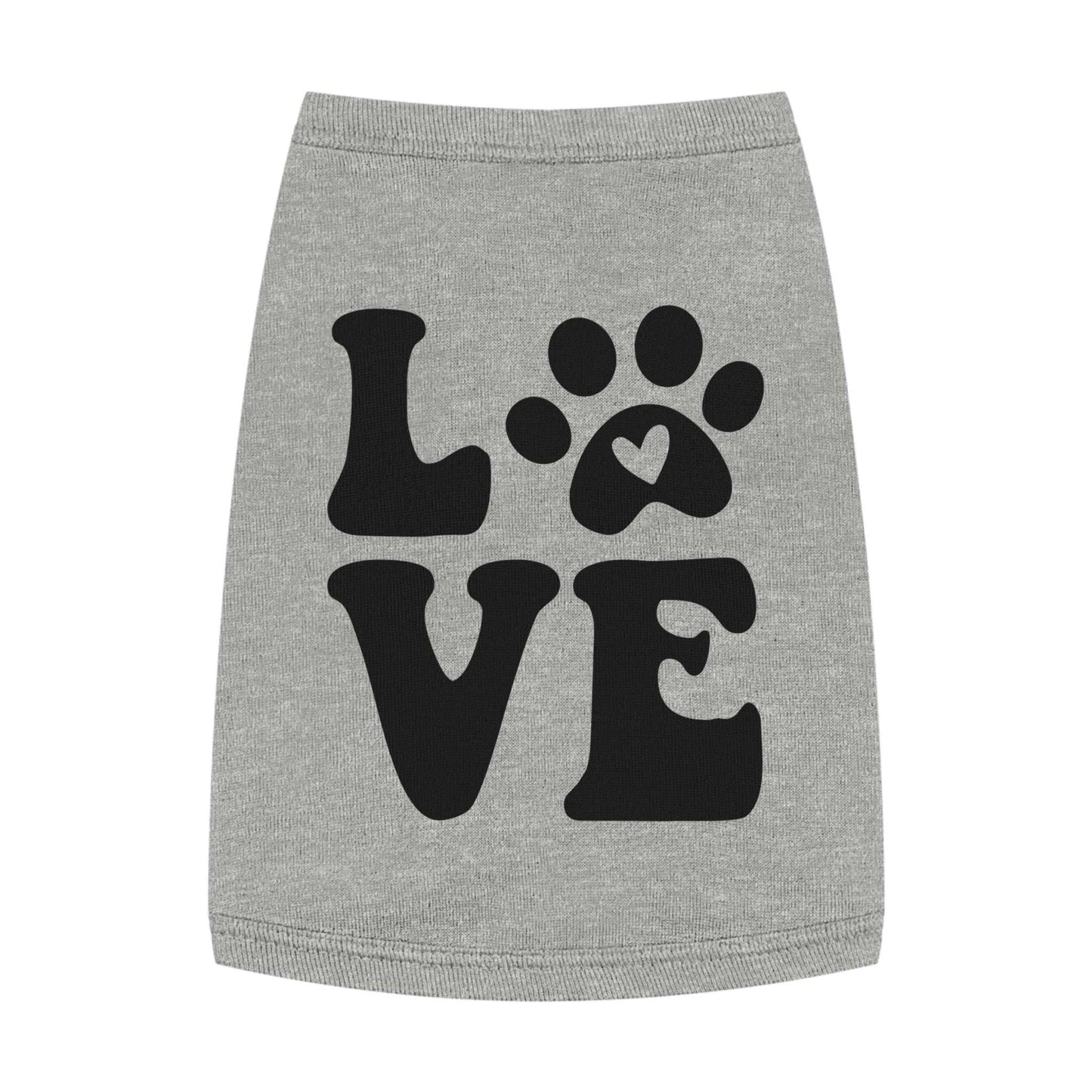 Cute Pet Tank Top - 'Love' Design for Dogs and Cats - Purrfect Pet Haven