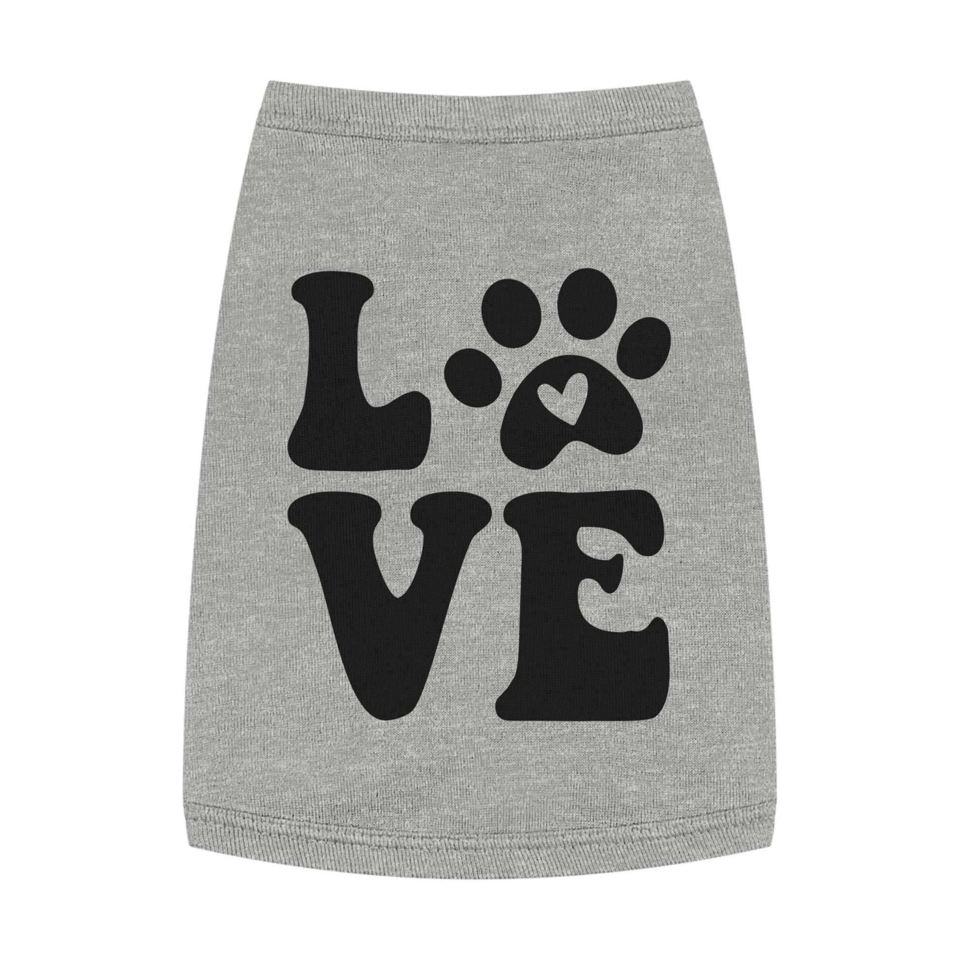 Cute Pet Tank Top - 'Love' Design for Dogs and Cats - Purrfect Pet Haven
