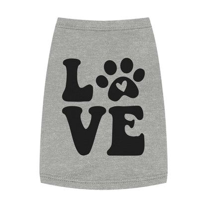 Cute Pet Tank Top - 'Love' Design for Dogs and Cats - Purrfect Pet Haven