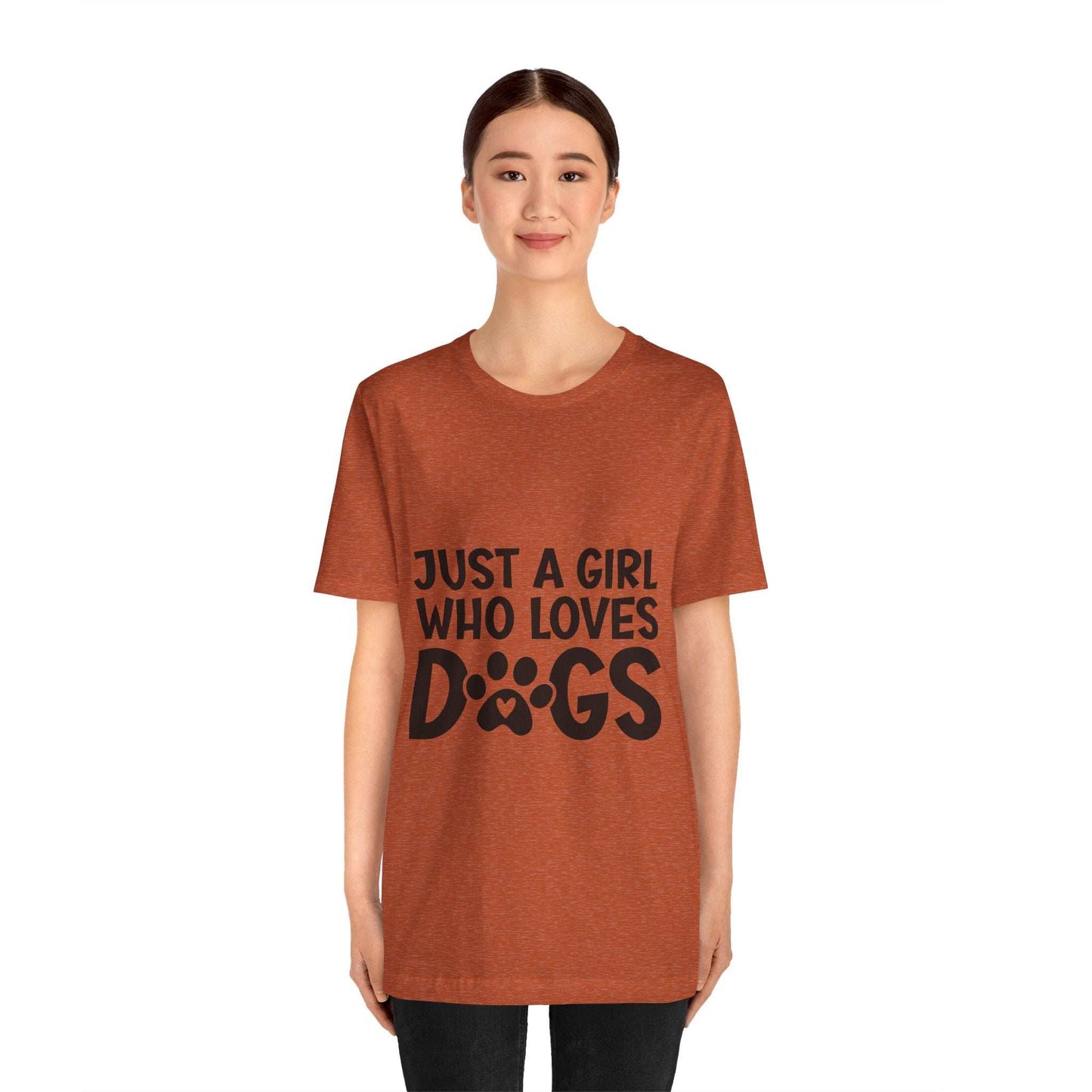 Dog Lover Unisex Tee - Just a Girl Who Loves Dogs | Purrfect Pet Haven