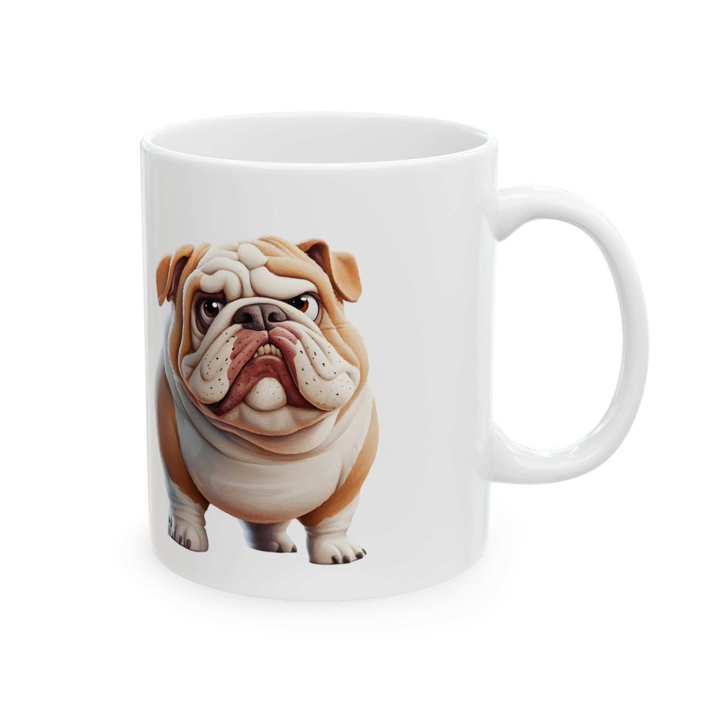 Bulldog Ceramic Mug – Perfect for Dog Lovers, 11oz & 15oz - Purrfect Pet Haven