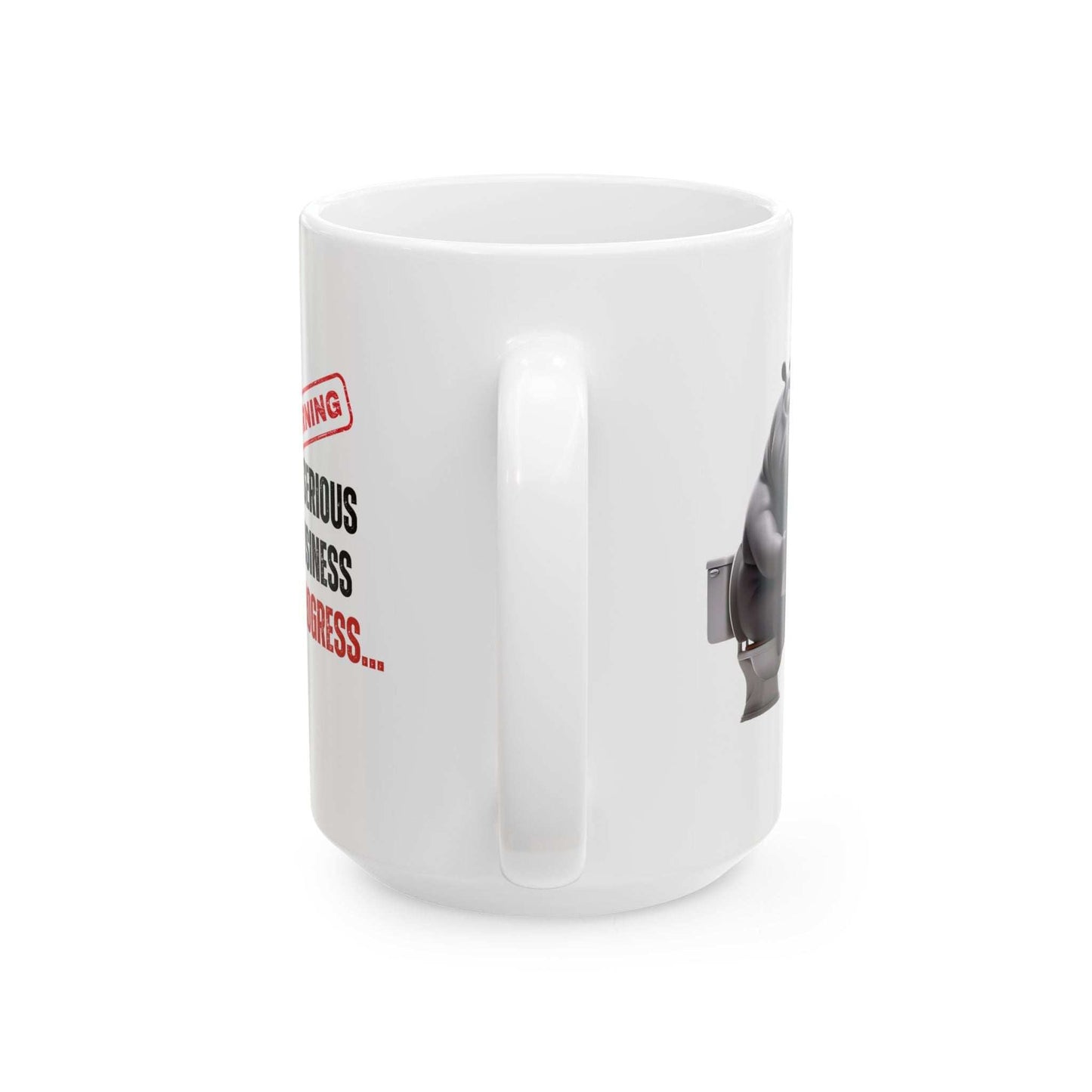 Funny Toilet Humor Ceramic Mug - 11oz & 15oz Coffee Cup for Adults | Purrfect Pet Haven