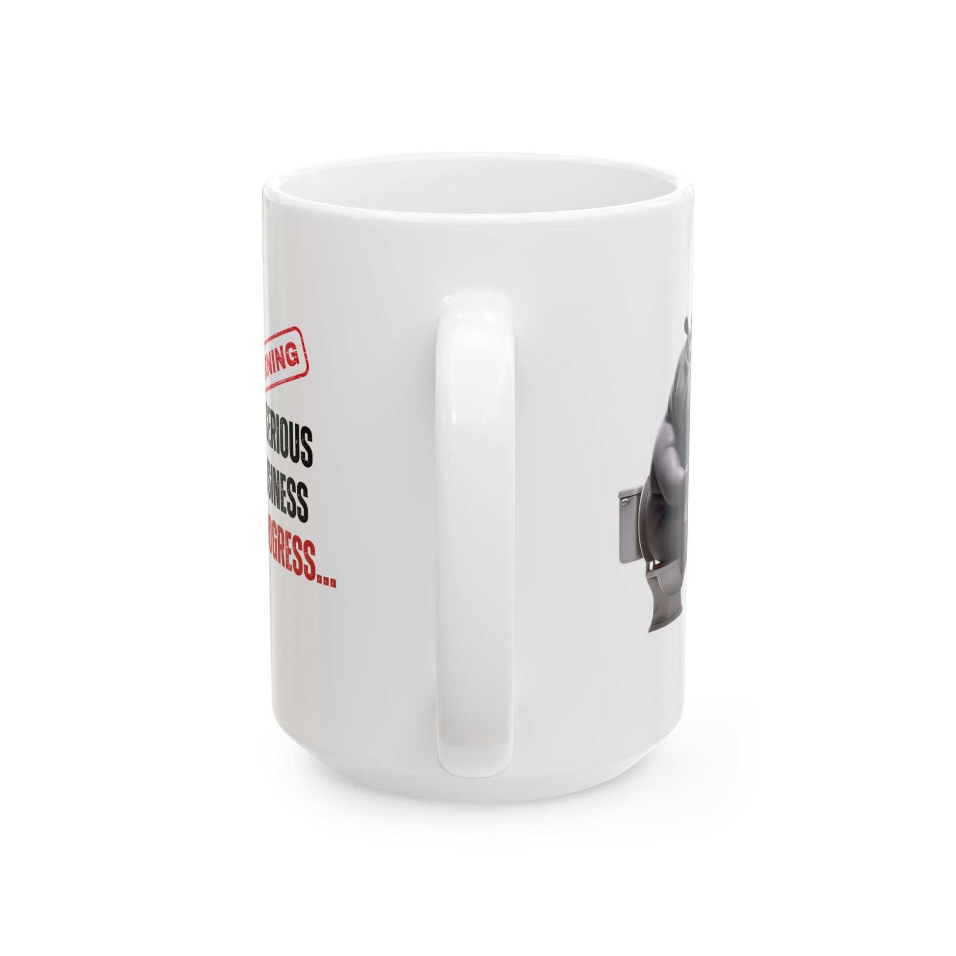 Funny Toilet Humor Ceramic Mug - 11oz & 15oz Coffee Cup for Adults | Purrfect Pet Haven