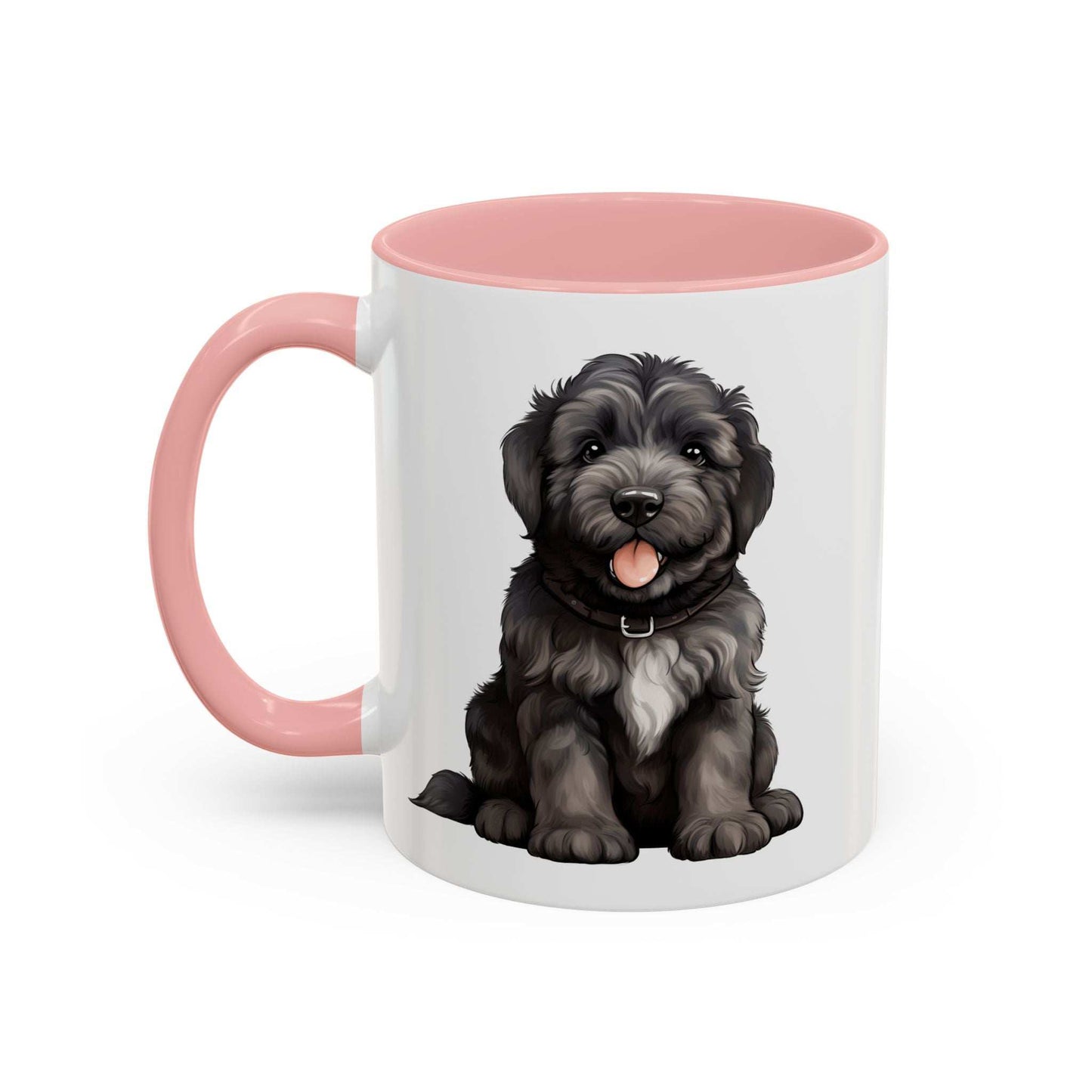 Cute Bouvier Des Flanders Dog Design Accent Coffee Mug - 11oz & 15oz - Purrfect Pet Haven