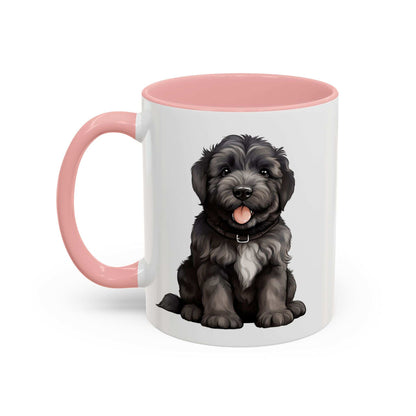 Cute Bouvier Des Flanders Dog Design Accent Coffee Mug - 11oz & 15oz - Purrfect Pet Haven
