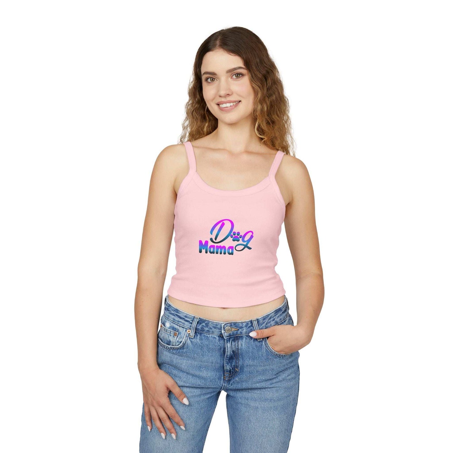 Dog Mama - Spaghetti Strap Tank Top - Purrfect Pet Haven