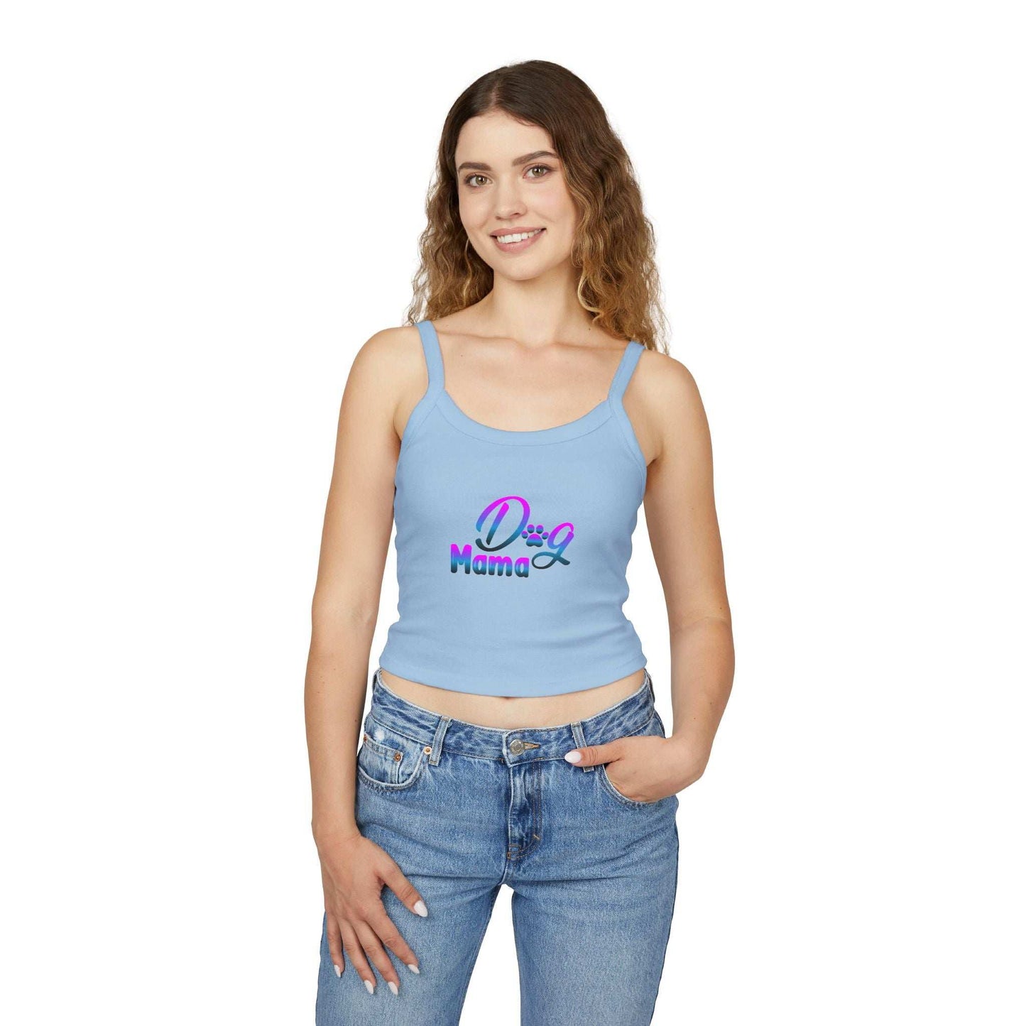 Dog Mama - Spaghetti Strap Tank Top - Purrfect Pet Haven