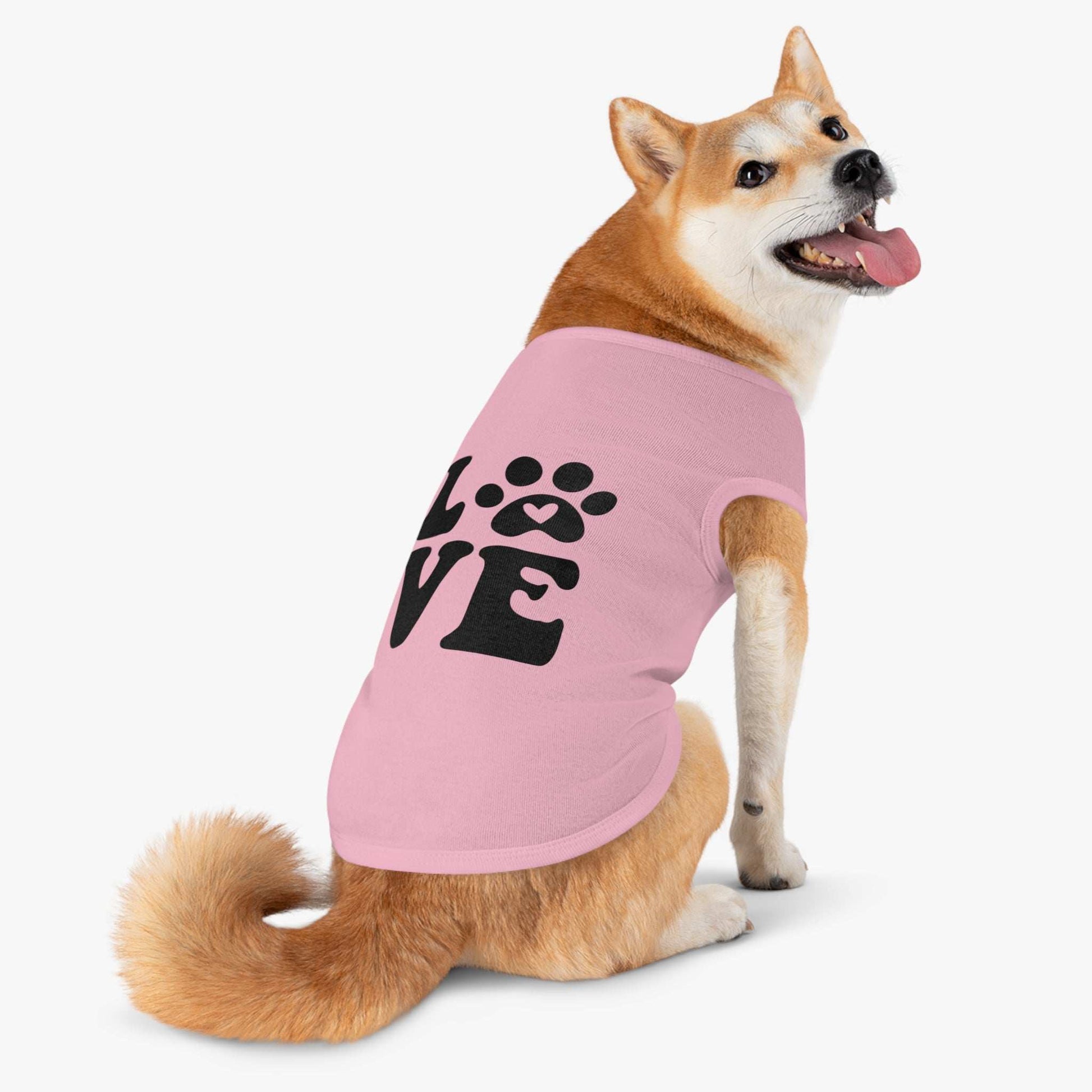 Cute Pet Tank Top - 'Love' Design for Dogs and Cats - Purrfect Pet Haven