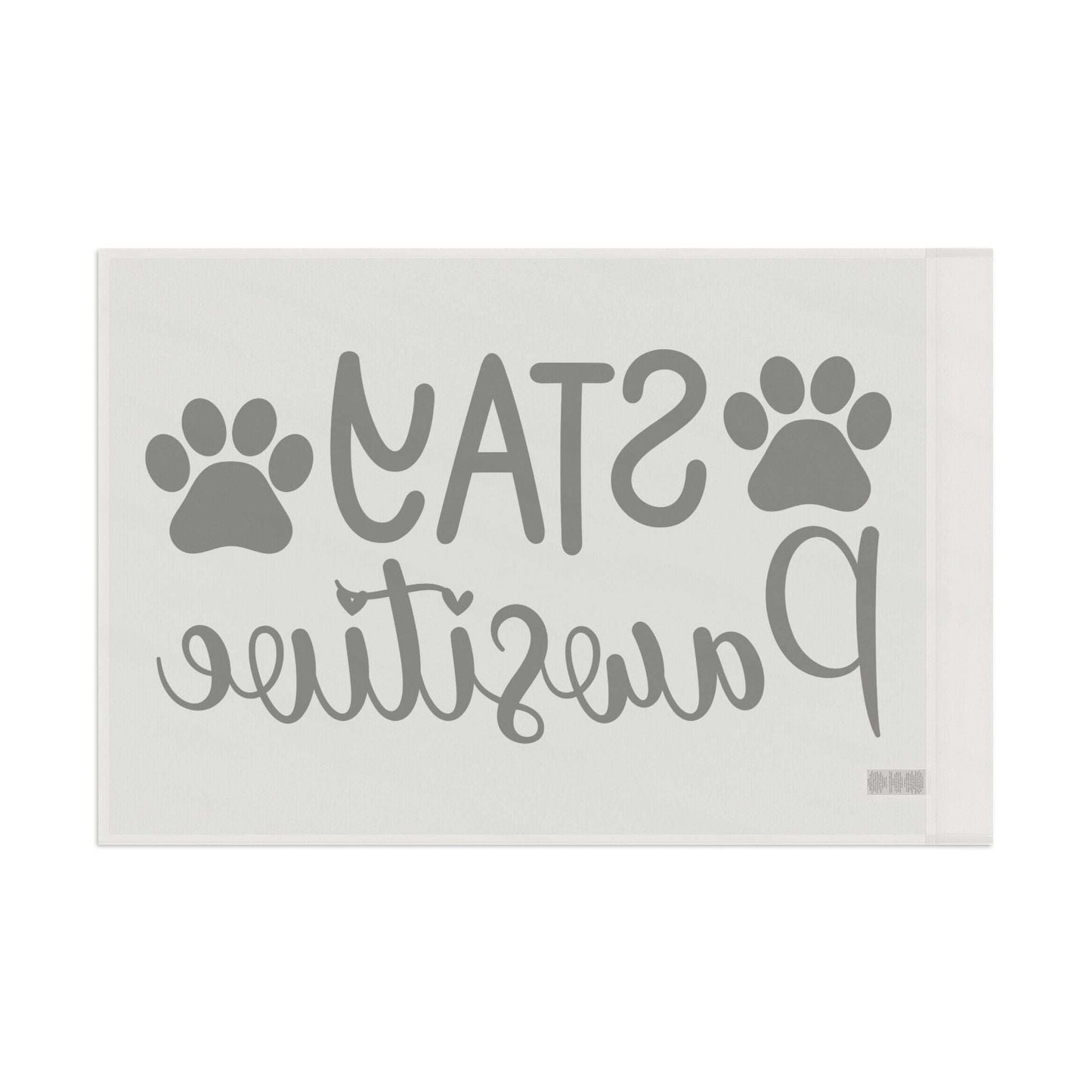 Paw Print Flag - Stay Pawsitive Home Decor - Purrfect Pet Haven