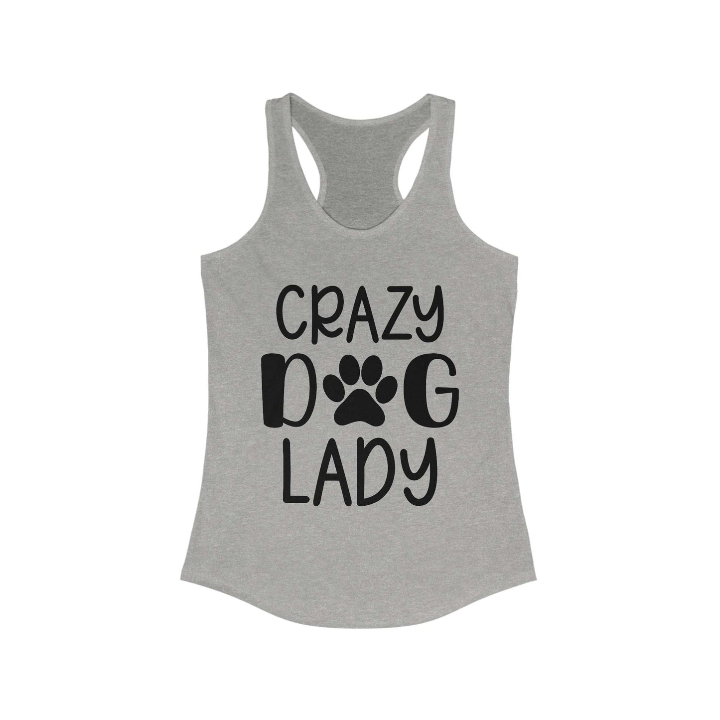 Crazy Dog Lady Racerback Tank Top - Perfect for Dog Lovers - Purrfect Pet Haven