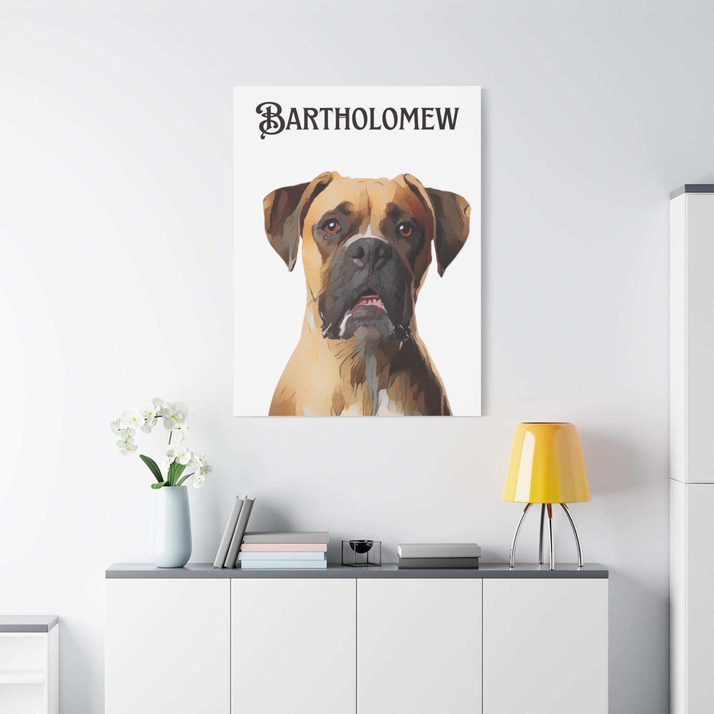 PAW-sonalized White Canvas Print | Upload Photo~Choose size - Purrfect Pet Haven