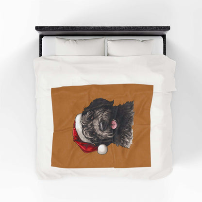 Dog Holiday Plush Blanket - Cozy Christmas Throw for Pet Lovers - Purrfect Pet Haven