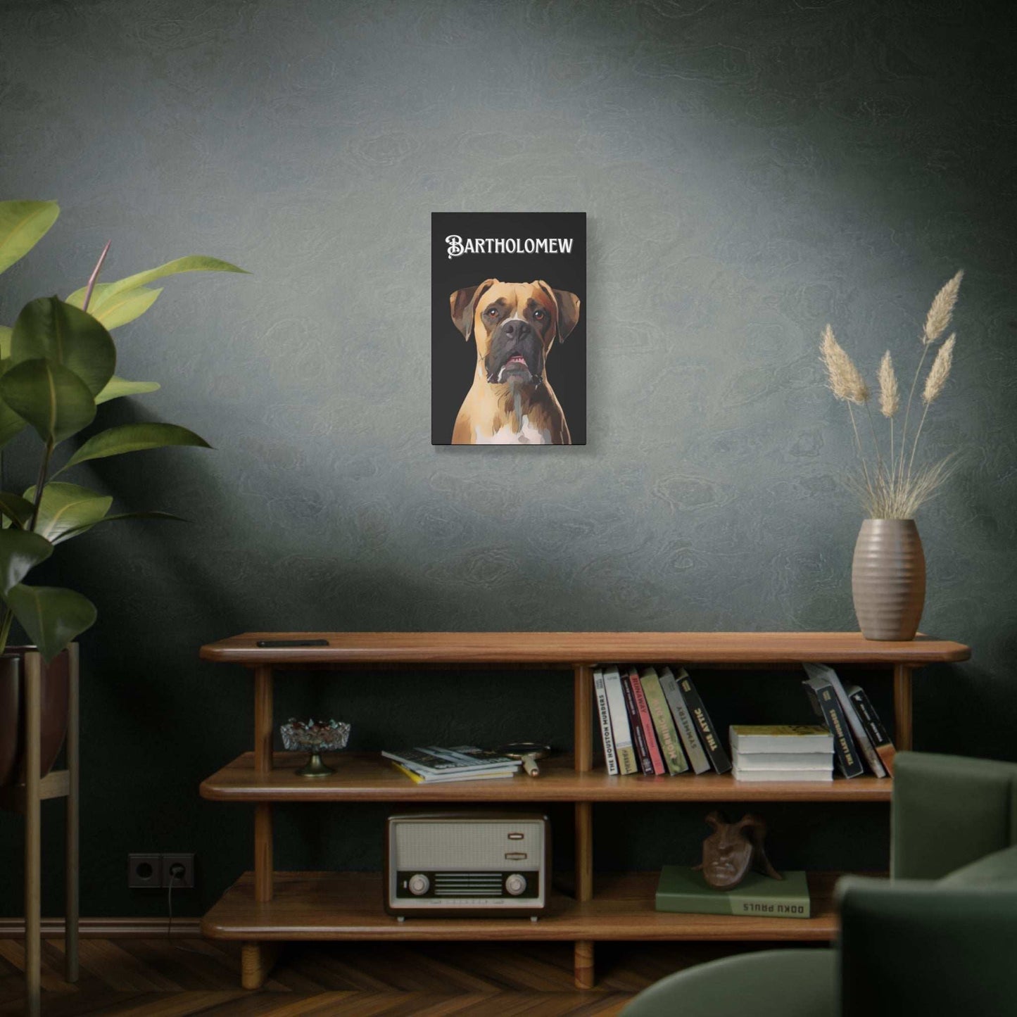 Personalized Dog Canvas Art - Custom Pet Portrait of Bartholomew | Purrfect Pet Haven