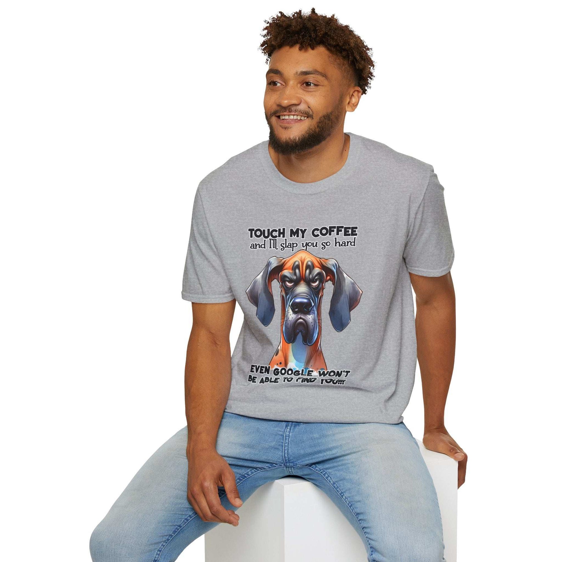 Funny Dog Coffee Lover T-Shirt - Hilarious Pet Parent Humor Tee - Purrfect Pet Haven