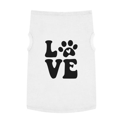 Cute Pet Tank Top - 'Love' Design for Dogs and Cats - Purrfect Pet Haven
