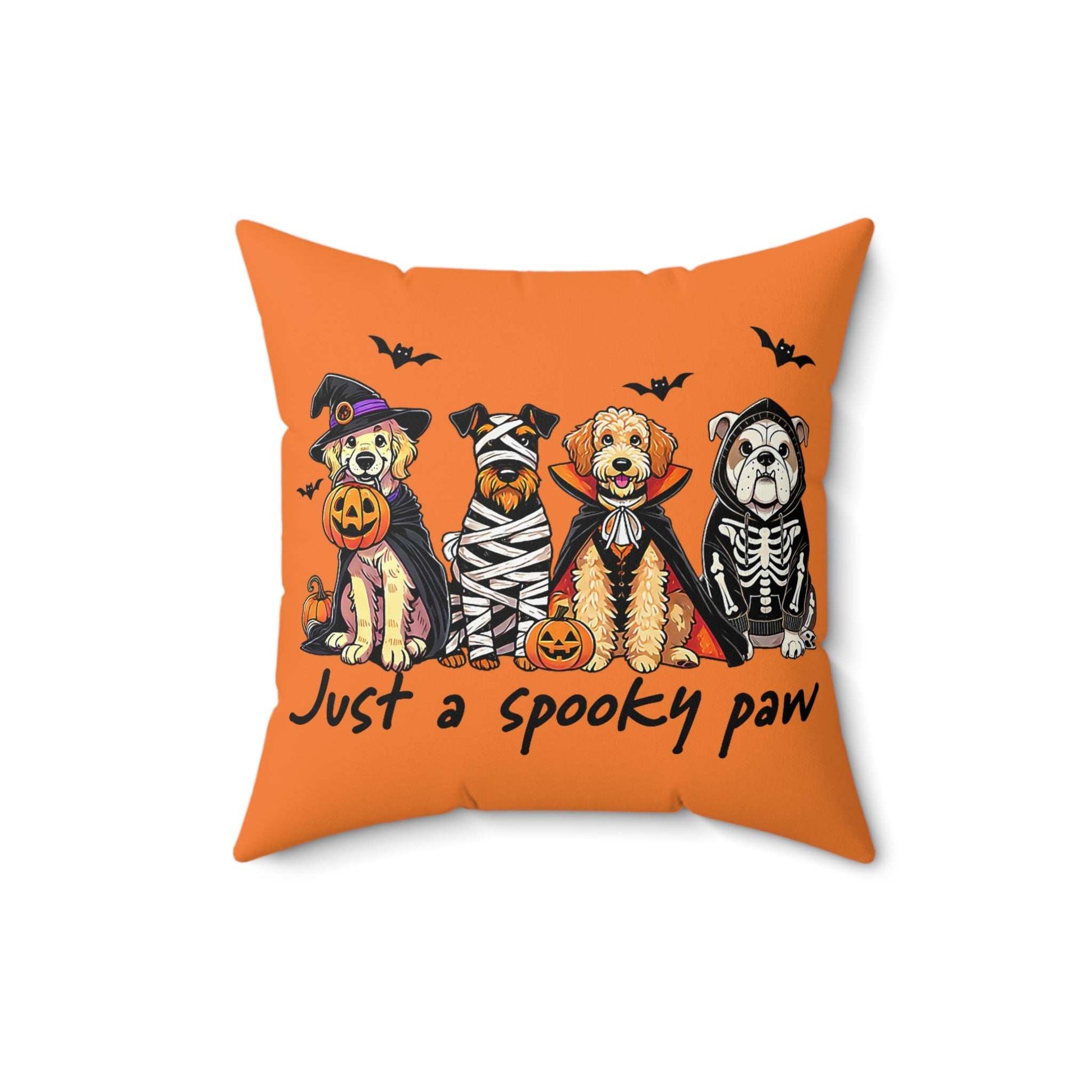 Halloween Dog Pillow - Just A Spooky Paw Pet Decor Cushion - Purrfect Pet Haven
