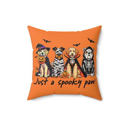 Halloween Dog Pillow - Just A Spooky Paw Pet Decor Cushion - Purrfect Pet Haven