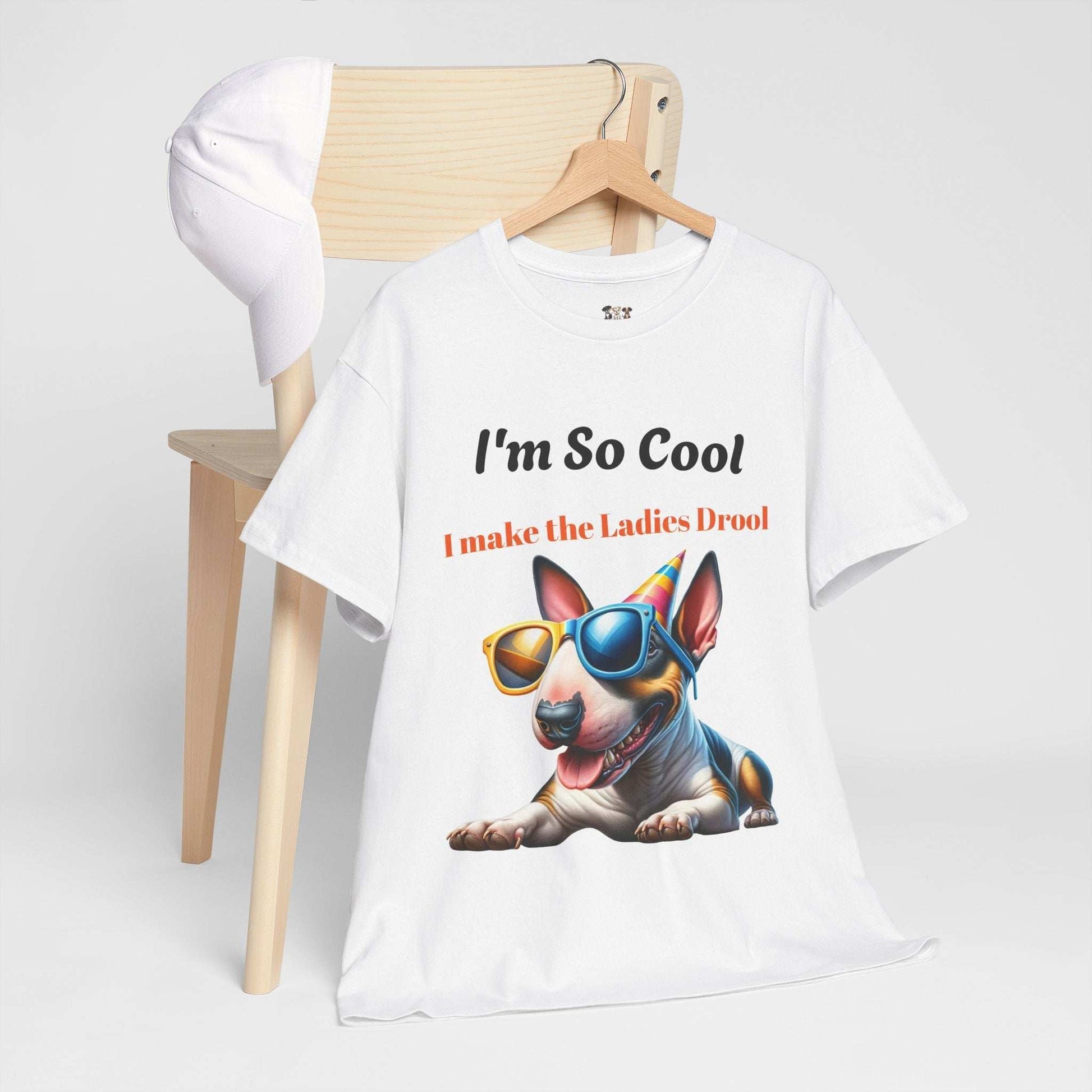 Unisex Heavy Cotton Tee - Cool Dog Graphic | I Make the Ladies Drool | Fun Pet Lover Shirt - Purrfect Pet Haven