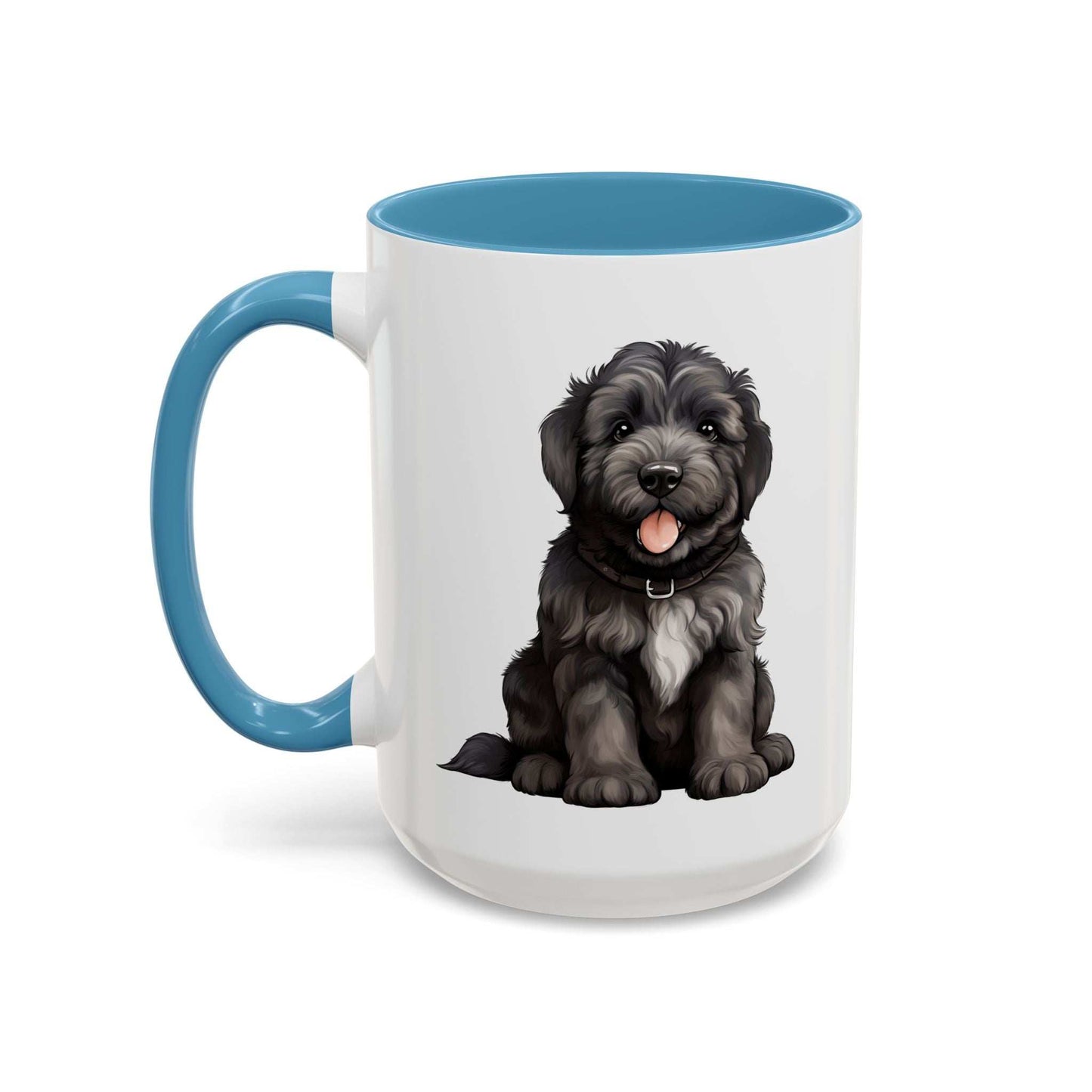 Cute Bouvier Des Flanders Dog Design Accent Coffee Mug - 11oz & 15oz - Purrfect Pet Haven