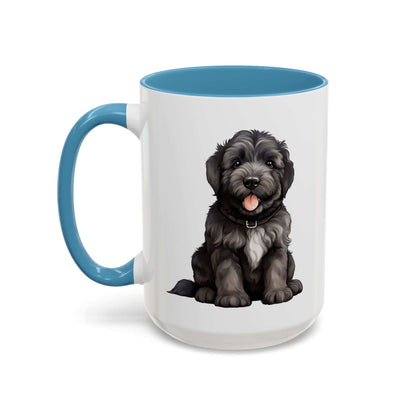 Cute Bouvier Des Flanders Dog Design Accent Coffee Mug - 11oz & 15oz - Purrfect Pet Haven