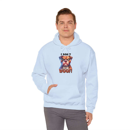 Fun Dog-Themed Unisex Hoodie - "I Don't Give a Woof" | Purrfect Pet Haven