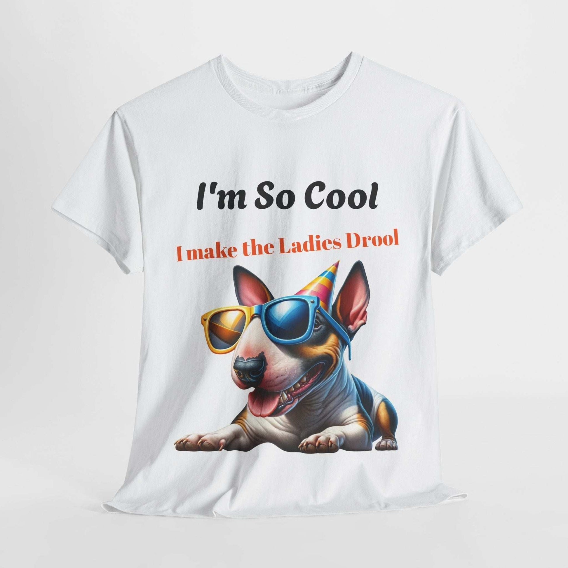 Unisex Heavy Cotton Tee - Cool Dog Graphic | I Make the Ladies Drool | Fun Pet Lover Shirt - Purrfect Pet Haven