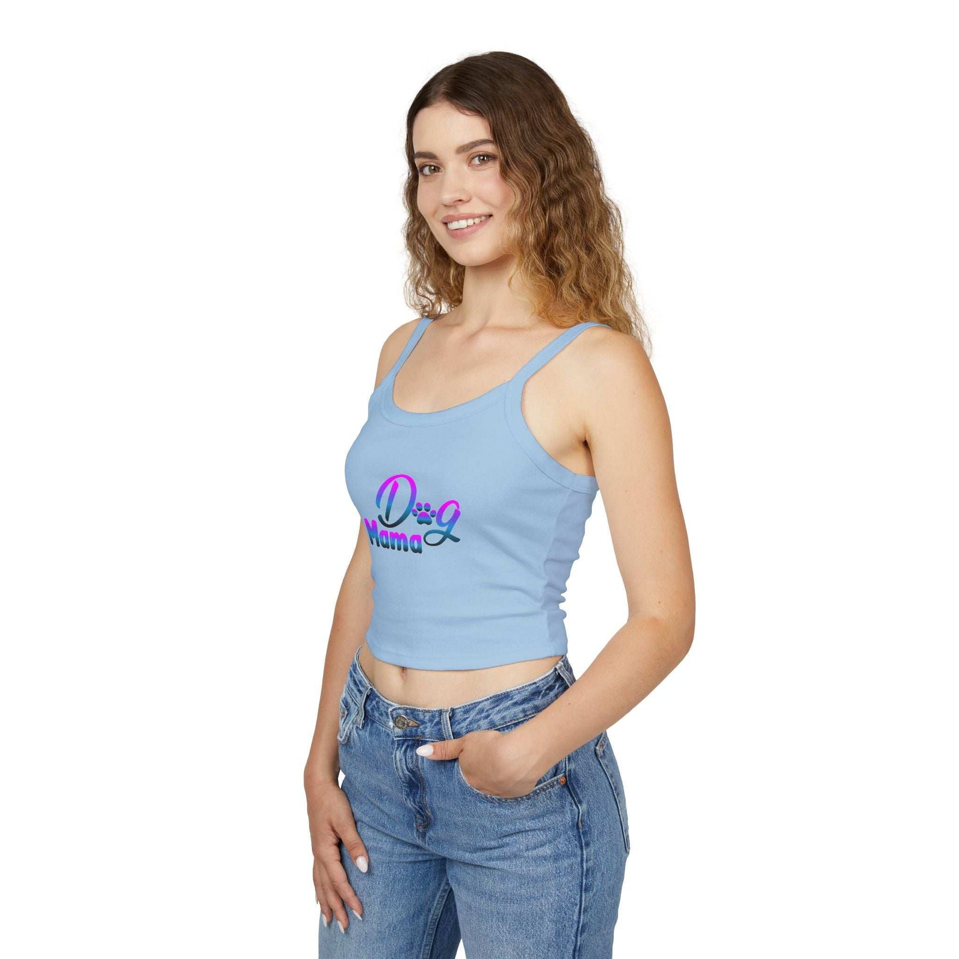 Dog Mama - Spaghetti Strap Tank Top - Purrfect Pet Haven