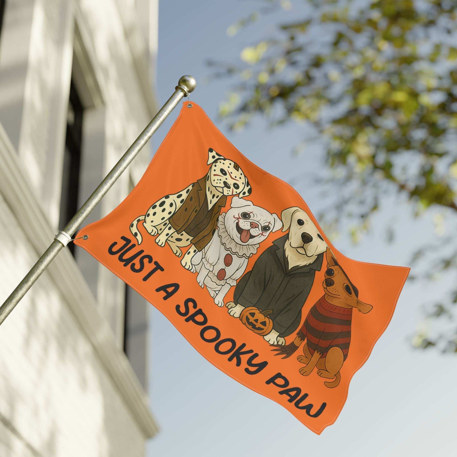 Halloween Dog Garden Flag - Spooky Pet Lover Outdoor Decoration - Purrfect Pet Haven