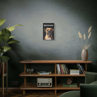 Personalized Dog Canvas Art - Custom Pet Portrait of Bartholomew | Purrfect Pet Haven