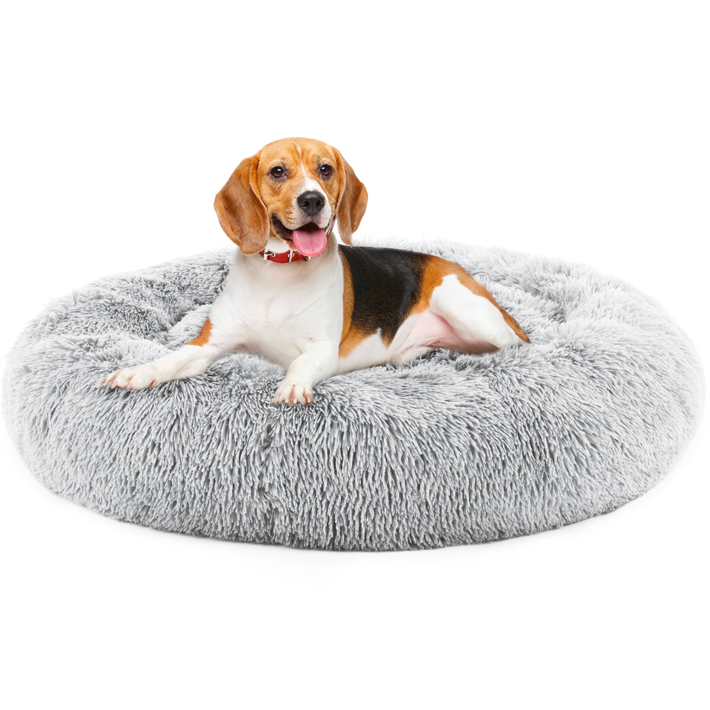 Pet Bed - Round Fluffy Plush for Dogs & Cats - Purrfect Pet Haven