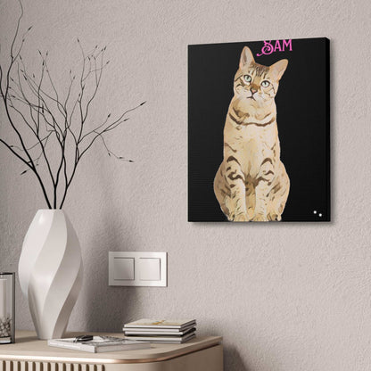 PAW-sonalized Black Canvas Print | Upload Photo~Choose size - Purrfect Pet Haven