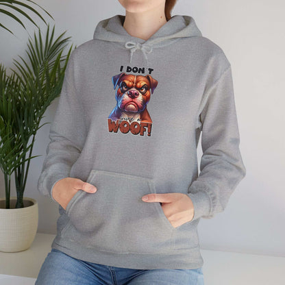 Fun Dog-Themed Unisex Hoodie - "I Don't Give a Woof" | Purrfect Pet Haven