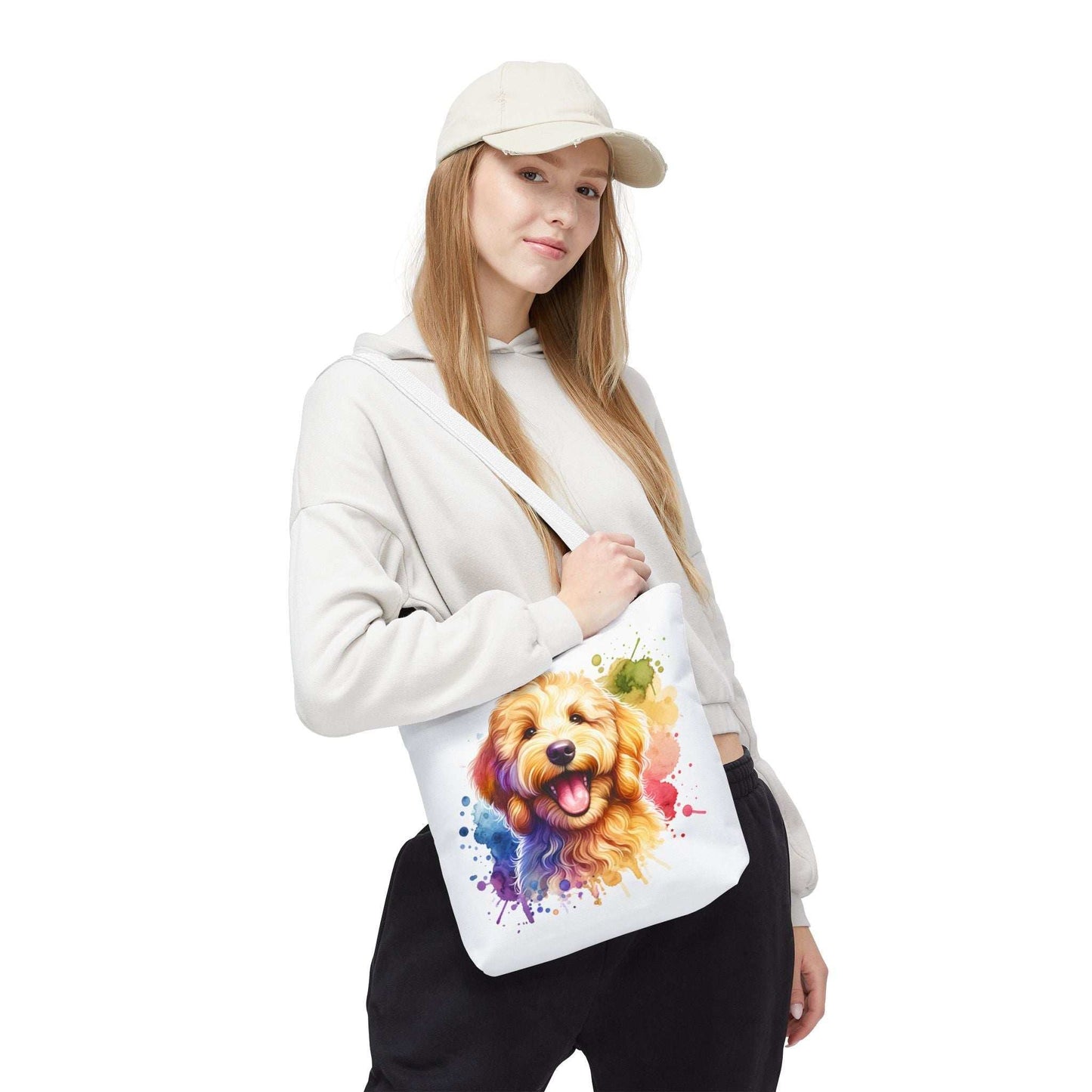 Colorful Goldendoodle Dog Lover Tote Bag - Fun Pet Art for All Occasions | Purrfect Pet Haven