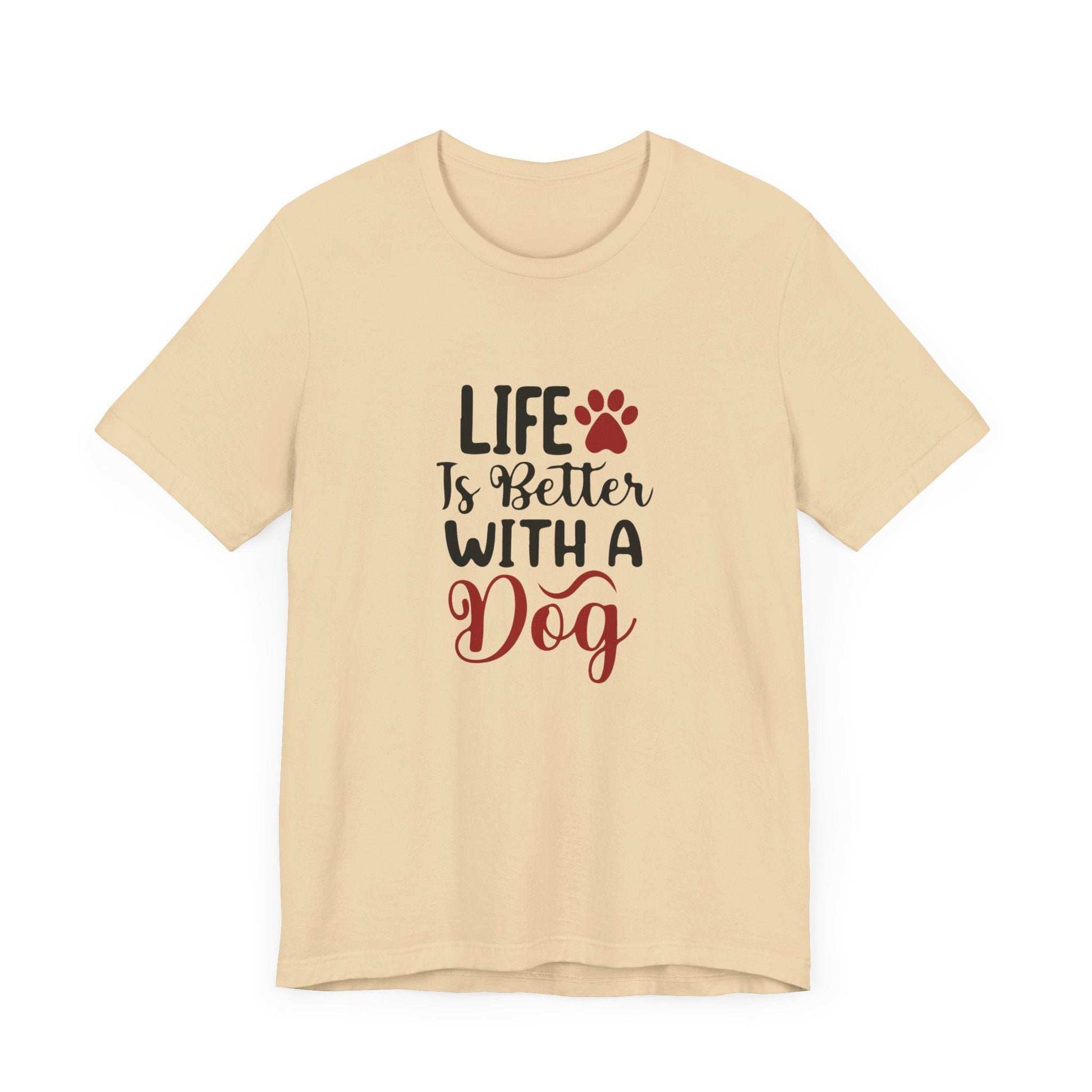 Life is Better with a Dog Tee - Unisex Jersey Short Sleeve T-Shirt - Purrfect Pet Haven