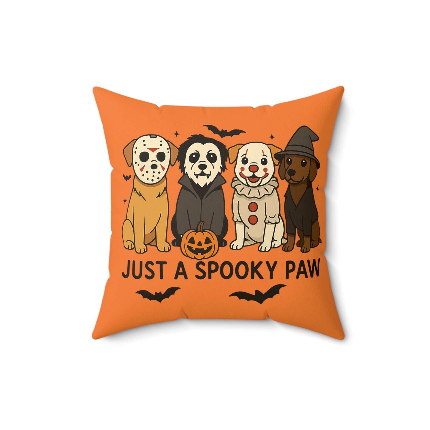 Halloween Dog Pillow - Just A Spooky Paw Pet Decor Cushion - Purrfect Pet Haven