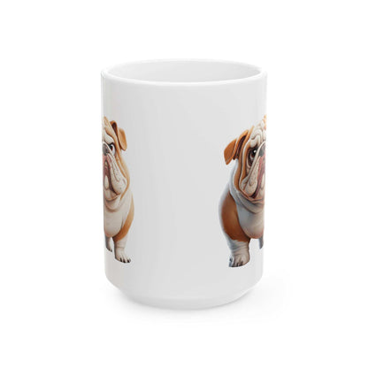 Bulldog Ceramic Mug – Perfect for Dog Lovers, 11oz & 15oz - Purrfect Pet Haven