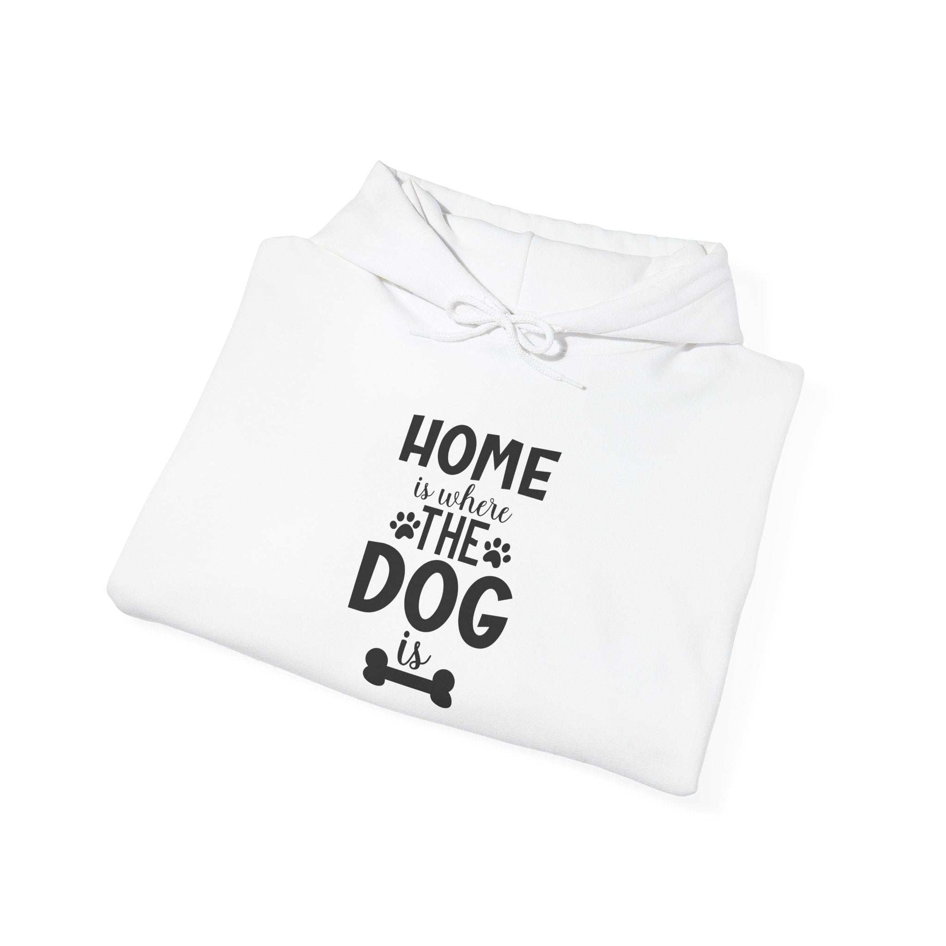 Home is Where the Dog Is Unisex Heavy Blend™ Hooded Sweatshirt | Purrfect Pet Haven