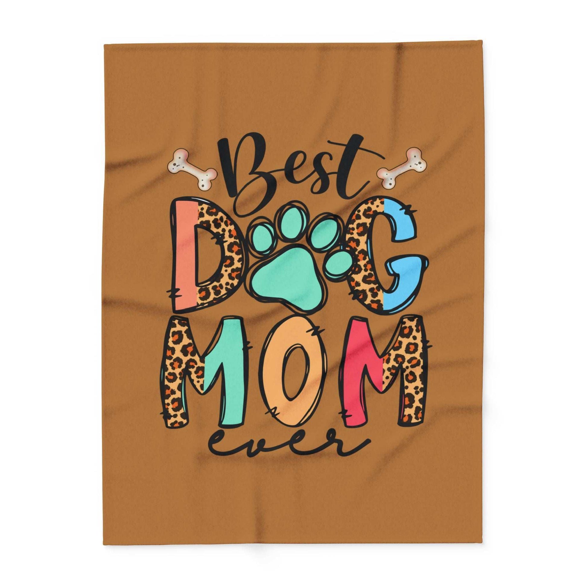 Best Dog Mom Ever Fleece Blanket - Cozy Pet Blankie - Purrfect Pet Haven