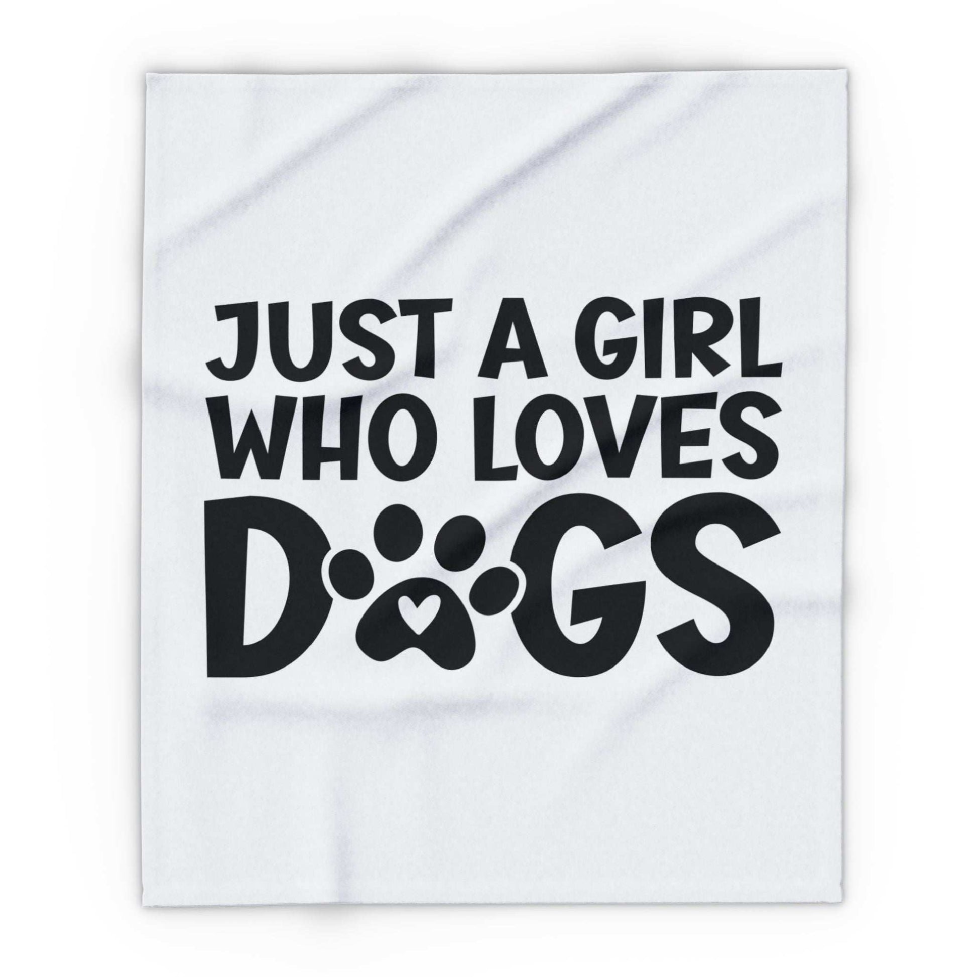Just a Girl Who Loves Dogs - Fleece Blanket - Purrfect Pet Haven