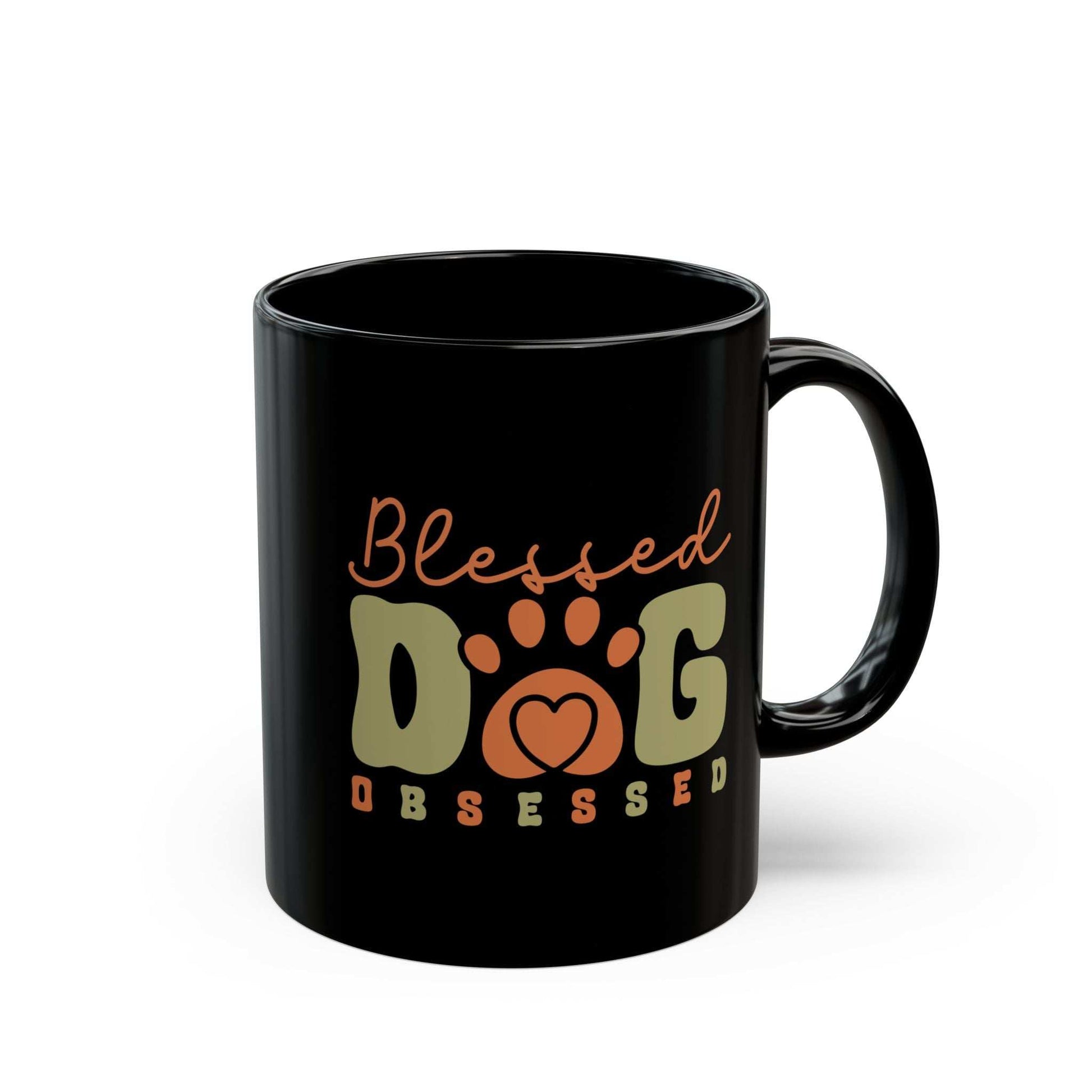 Blessed Dog Obsessed Black Mug - Perfect Gift for Dog Lovers | Purrfect Pet Haven