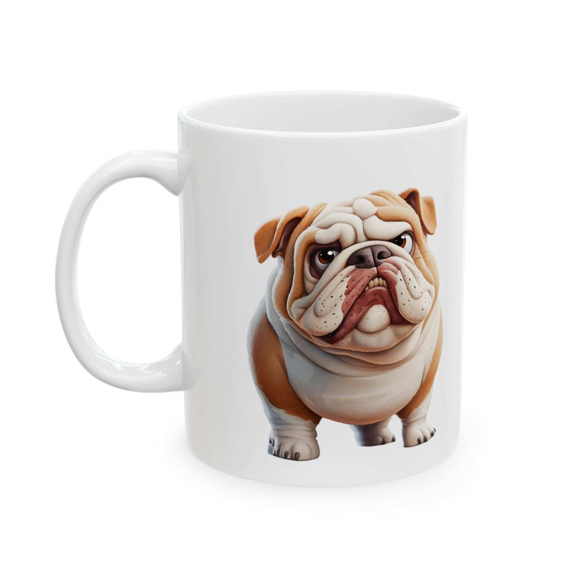 Bulldog Ceramic Mug – Perfect for Dog Lovers, 11oz & 15oz - Purrfect Pet Haven