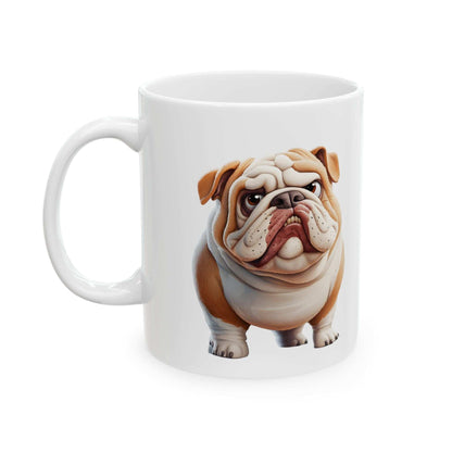 Bulldog Ceramic Mug – Perfect for Dog Lovers, 11oz & 15oz - Purrfect Pet Haven