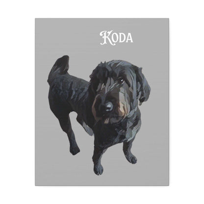 PAW-sonalized Light Grey Canvas Print | Upload Photo~Choose size - Purrfect Pet Haven
