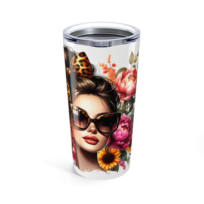 Floral Beauty Tumbler - Blessed Mom 20oz Travel Mug - Purrfect Pet Haven