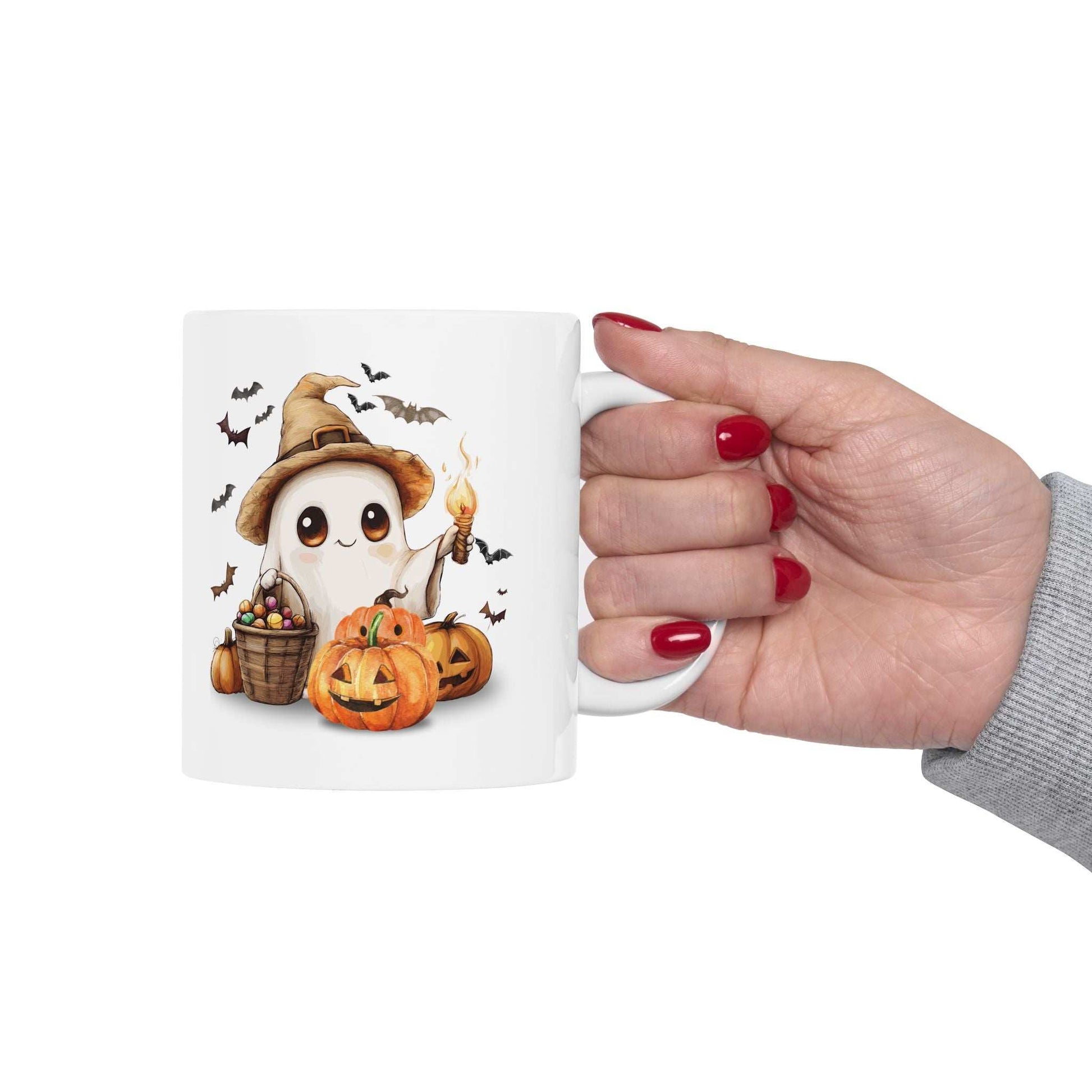 Halloween Scarecrow Ceramic Mug - Fall Coffee Cup Gift - Purrfect Pet Haven
