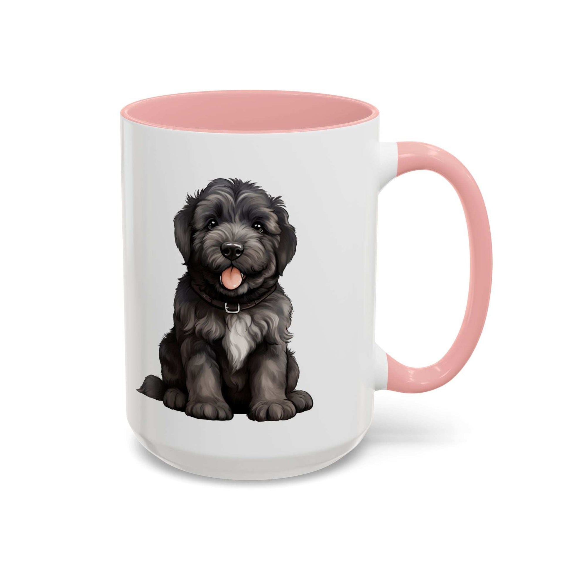 Cute Bouvier Des Flanders Dog Design Accent Coffee Mug - 11oz & 15oz - Purrfect Pet Haven